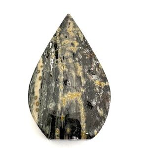 Ocean Jasper Crystal Teardrop Carving 3”